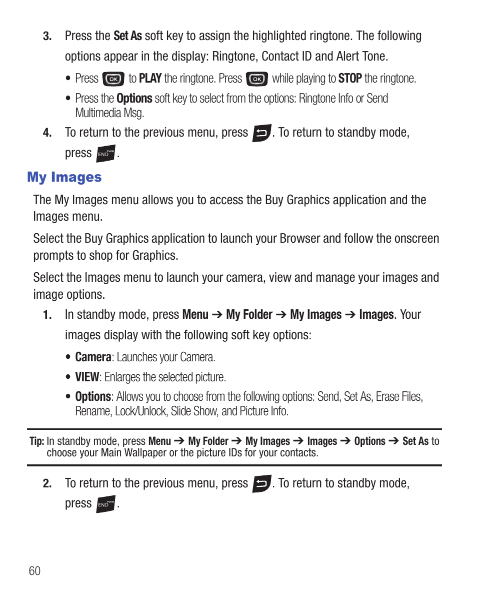 My images | Samsung SCH-R375ZKATFN User Manual | Page 64 / 108