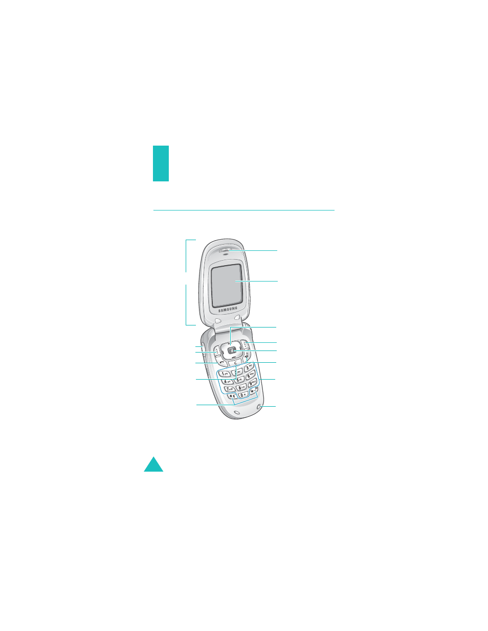 Your phone, Phone layout | Samsung SGH-X427ZSACIN User Manual | Page 12 / 174