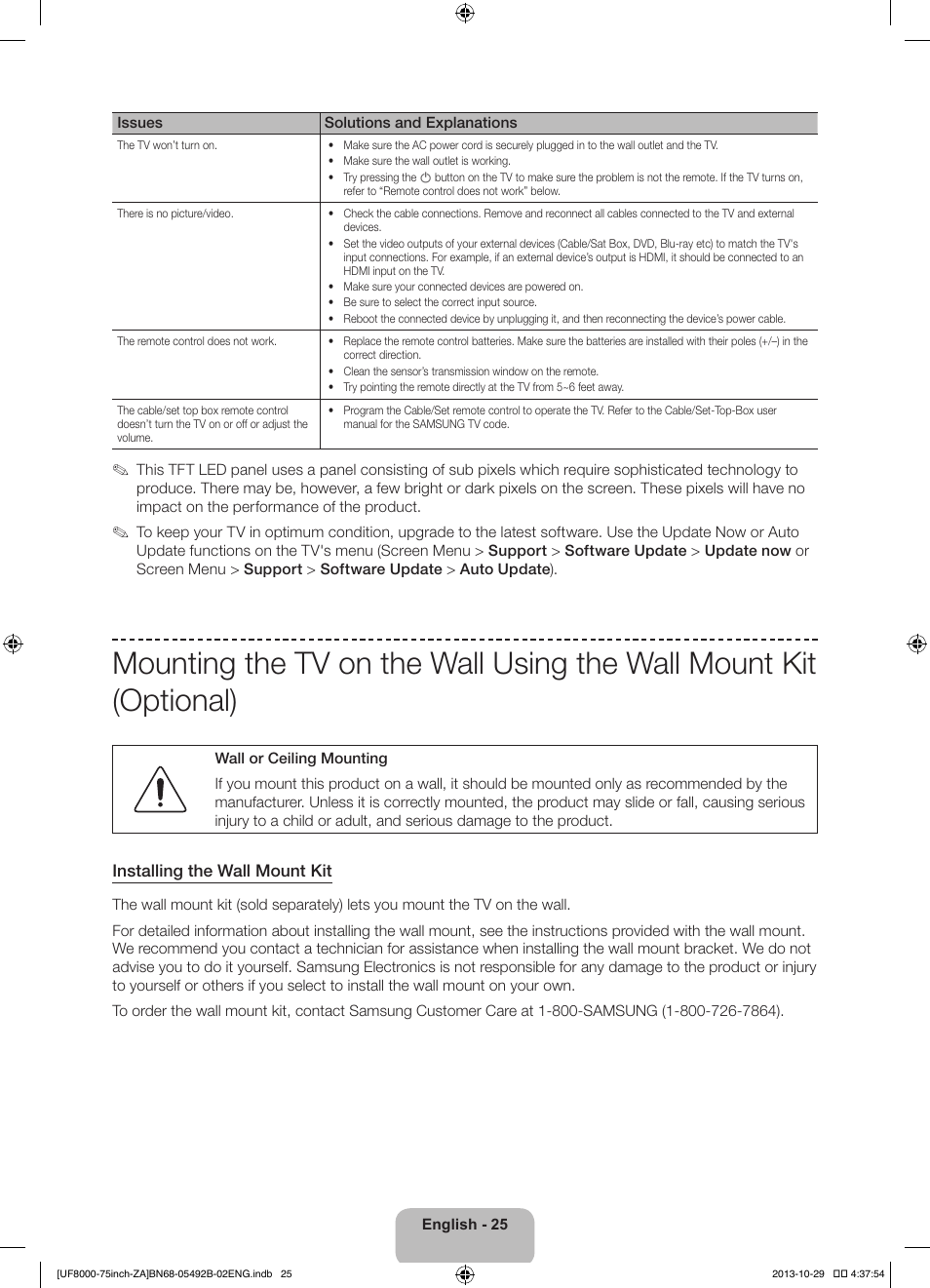 Samsung UN75F8000AFXZA User Manual | Page 25 / 40