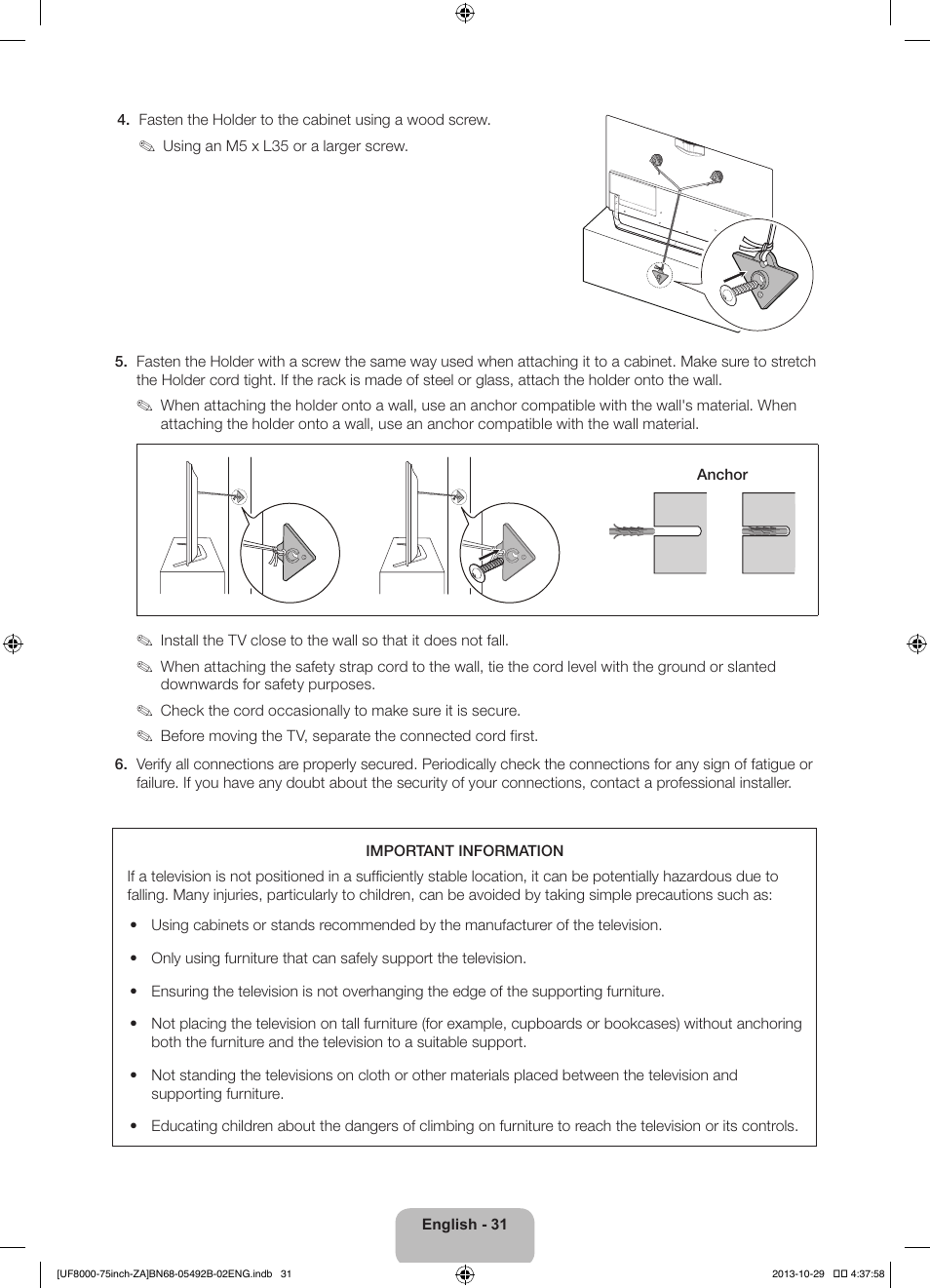 Samsung UN75F8000AFXZA User Manual | Page 31 / 40