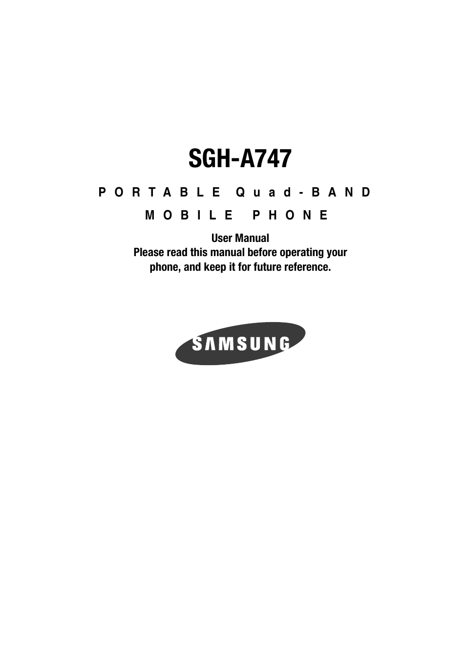 Samsung SGH-A747BBAATT User Manual | 194 pages