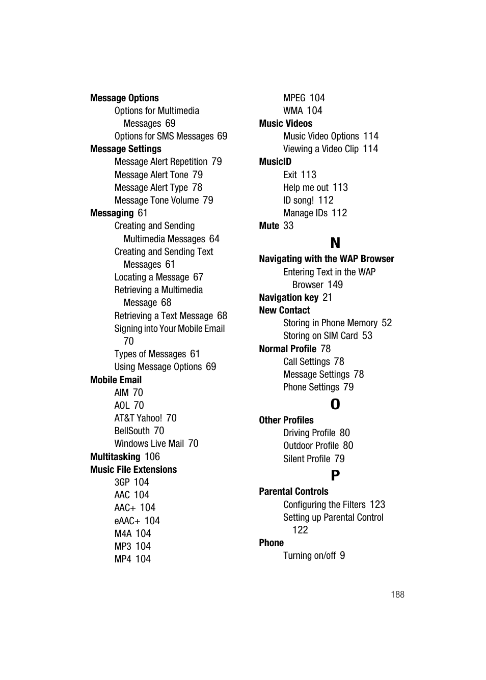 Samsung SGH-A747BBAATT User Manual | Page 191 / 194