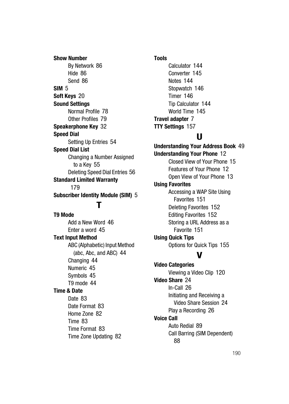 Samsung SGH-A747BBAATT User Manual | Page 193 / 194