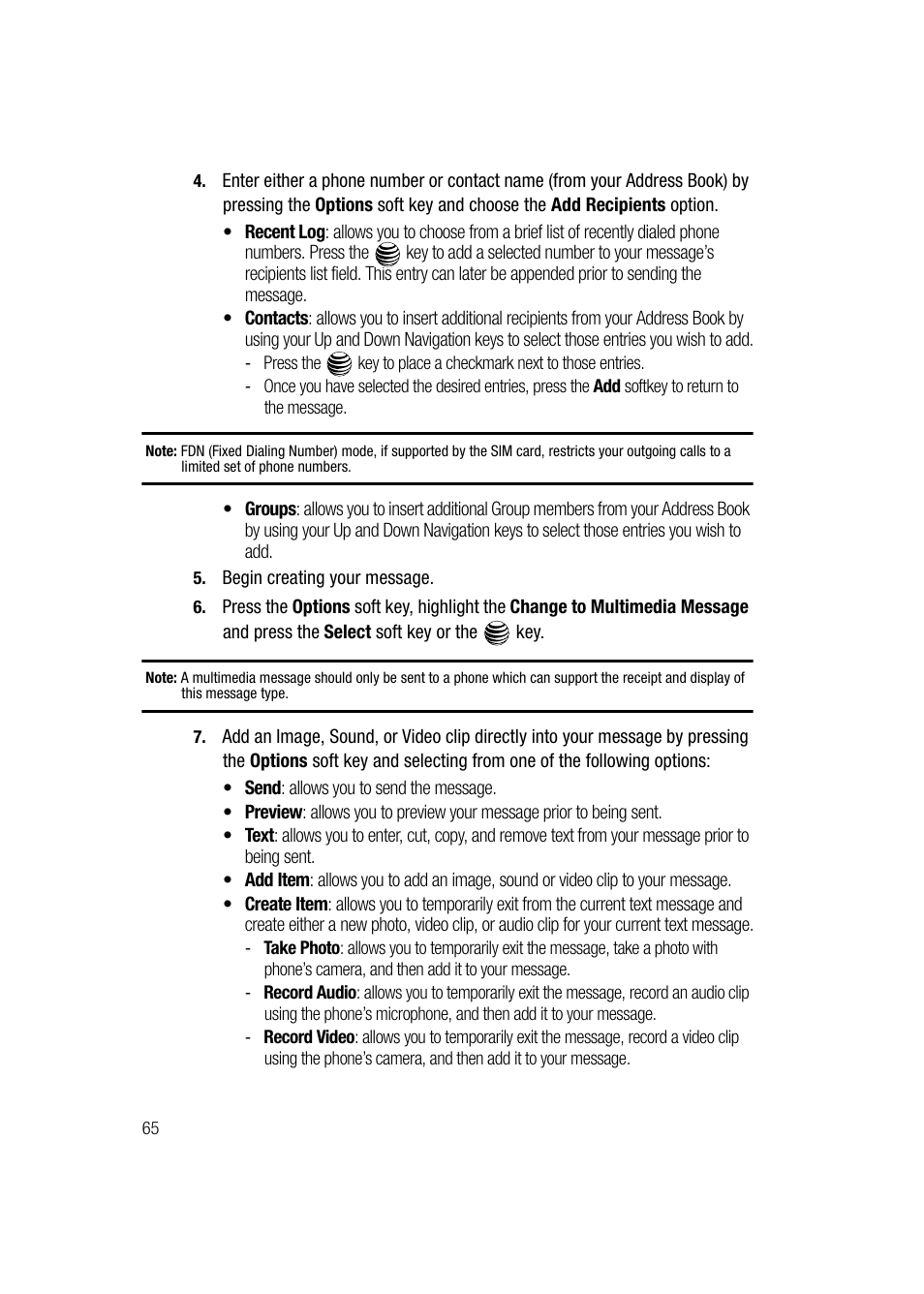 Samsung SGH-A747BBAATT User Manual | Page 68 / 194