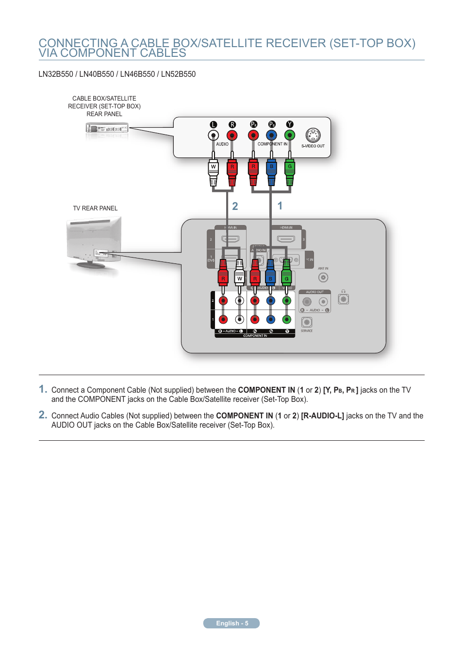 Samsung LN32B550K1FXZA User Manual | Page 6 / 10