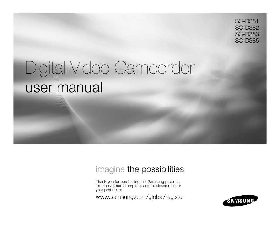 Samsung SC-D382-XAA User Manual | 115 pages