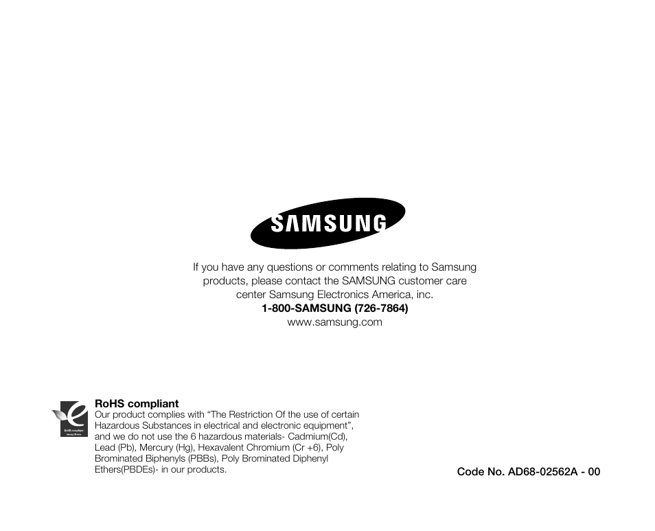 Samsung SC-D382-XAA User Manual | Page 115 / 115