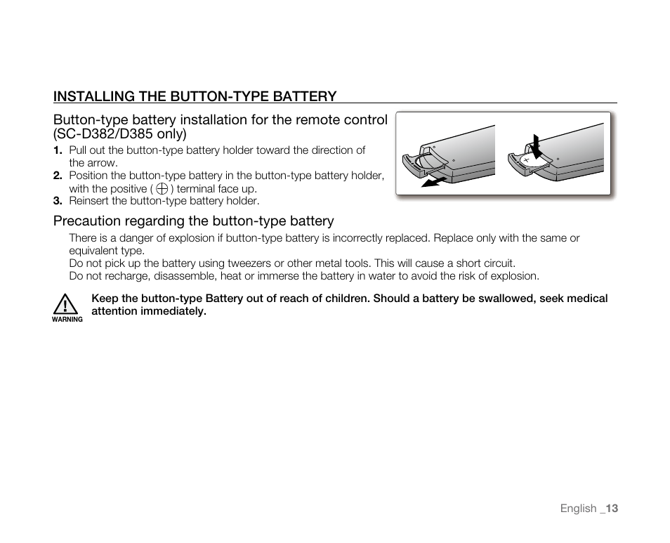 Samsung SC-D382-XAA User Manual | Page 21 / 115
