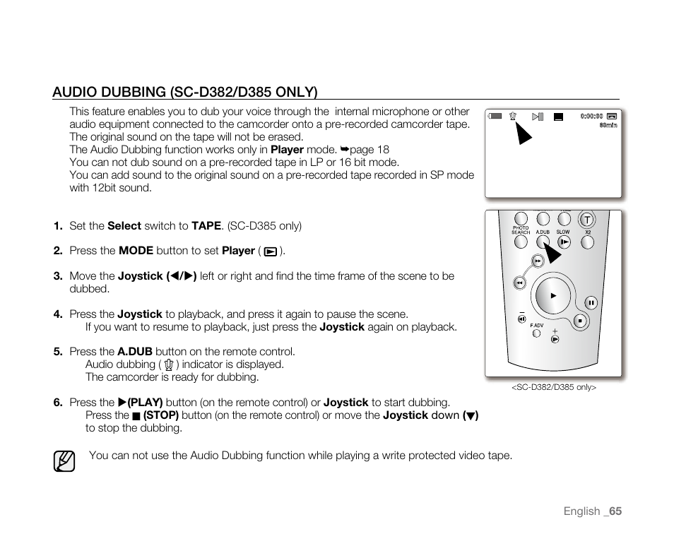 Samsung SC-D382-XAA User Manual | Page 73 / 115