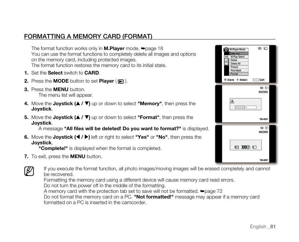 Samsung SC-D382-XAA User Manual | Page 89 / 115
