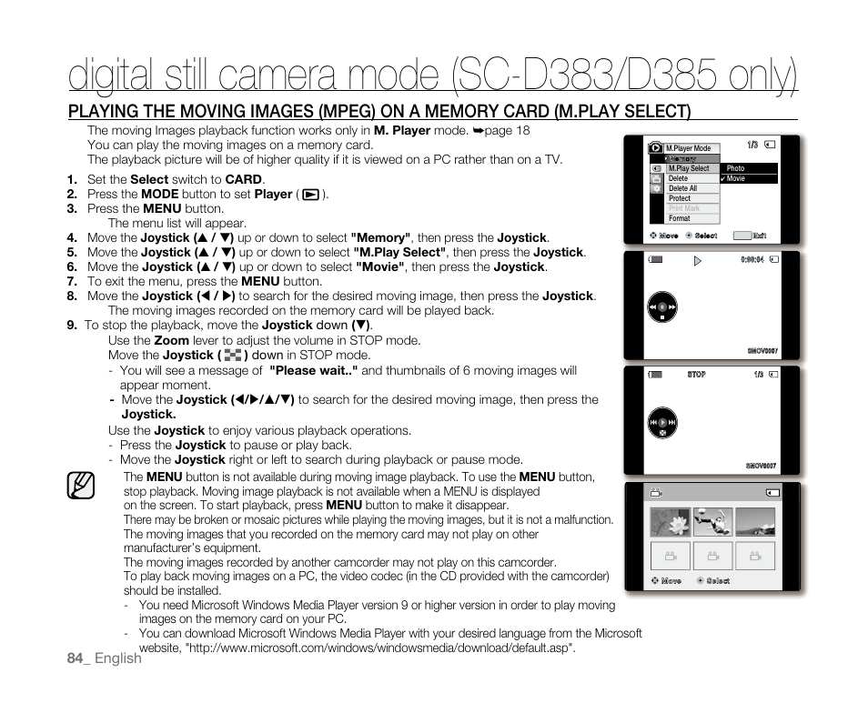 Samsung SC-D382-XAA User Manual | Page 92 / 115