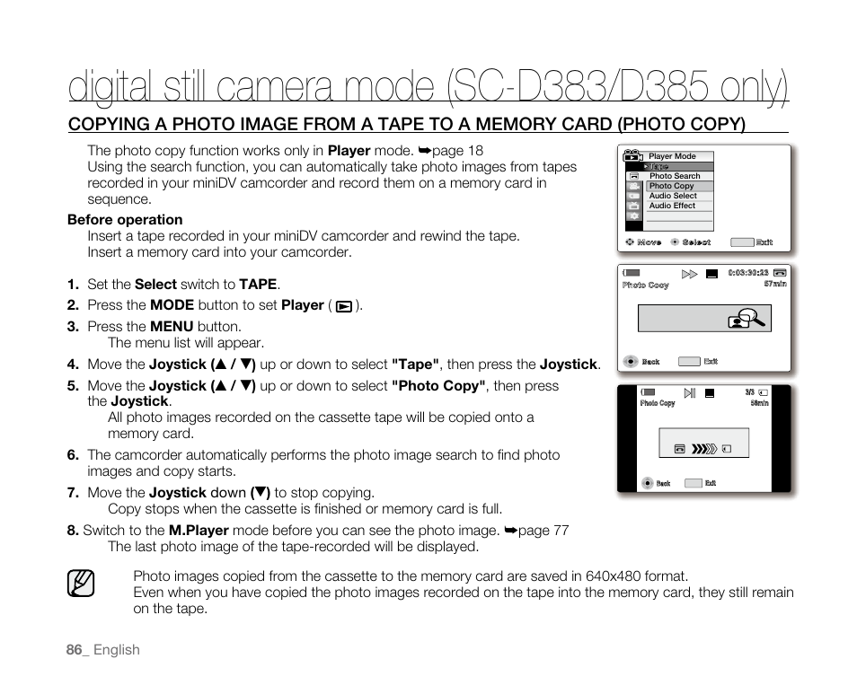 Samsung SC-D382-XAA User Manual | Page 94 / 115