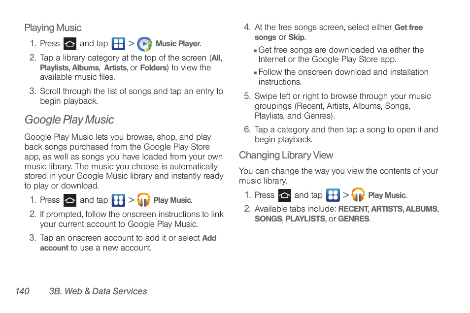 Google play music | Samsung SPH-D710AAABST User Manual | Page 154 / 204