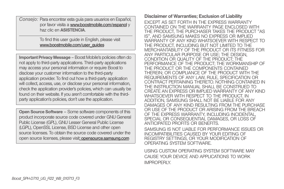 Samsung SPH-D710AAABST User Manual | Page 2 / 204