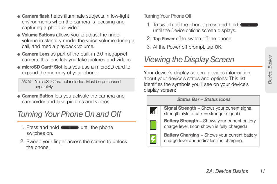 Turning your phone on and off, Viewing the display screen | Samsung SPH-D710AAABST User Manual | Page 25 / 204