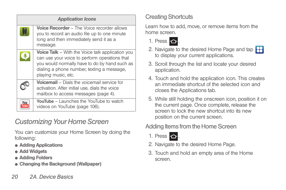 Customizing your home screen | Samsung SPH-D710AAABST User Manual | Page 34 / 204