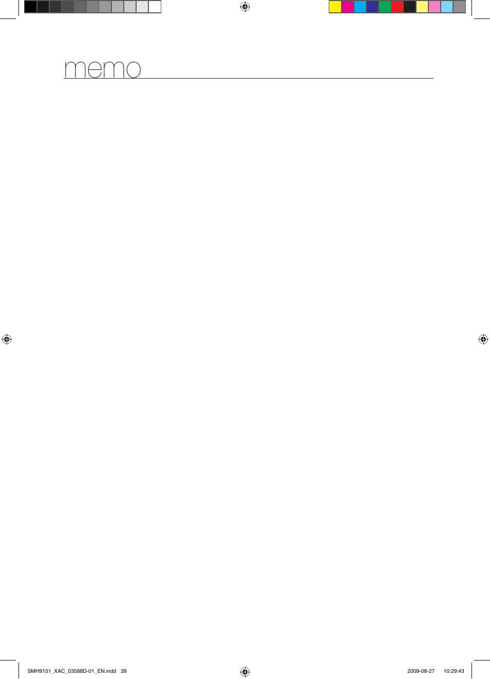 Samsung SMH9151W-XAC User Manual | Page 39 / 40