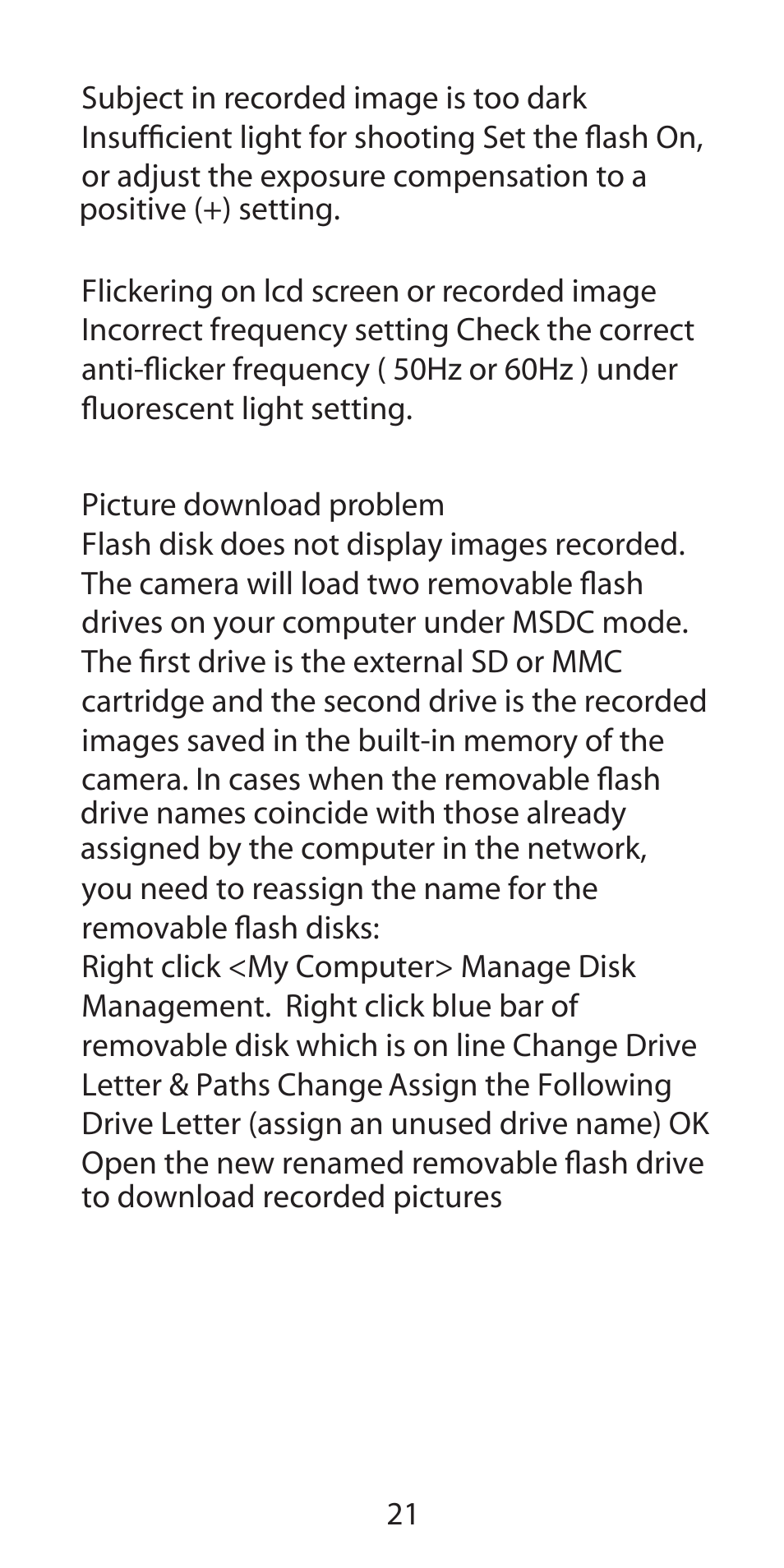 Argus Camera DC-3190 User Manual | Page 21 / 21