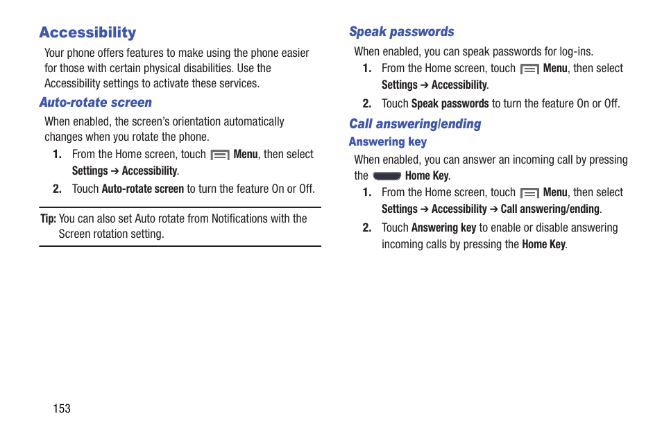 Accessibility | Samsung SCH-I535RWBVZW User Manual | Page 159 / 204