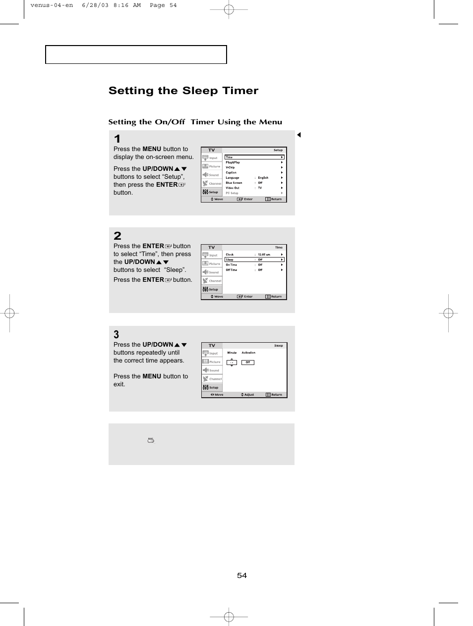 Setting the sleep timer | Samsung LTN325WX-XAA User Manual | Page 62 / 82