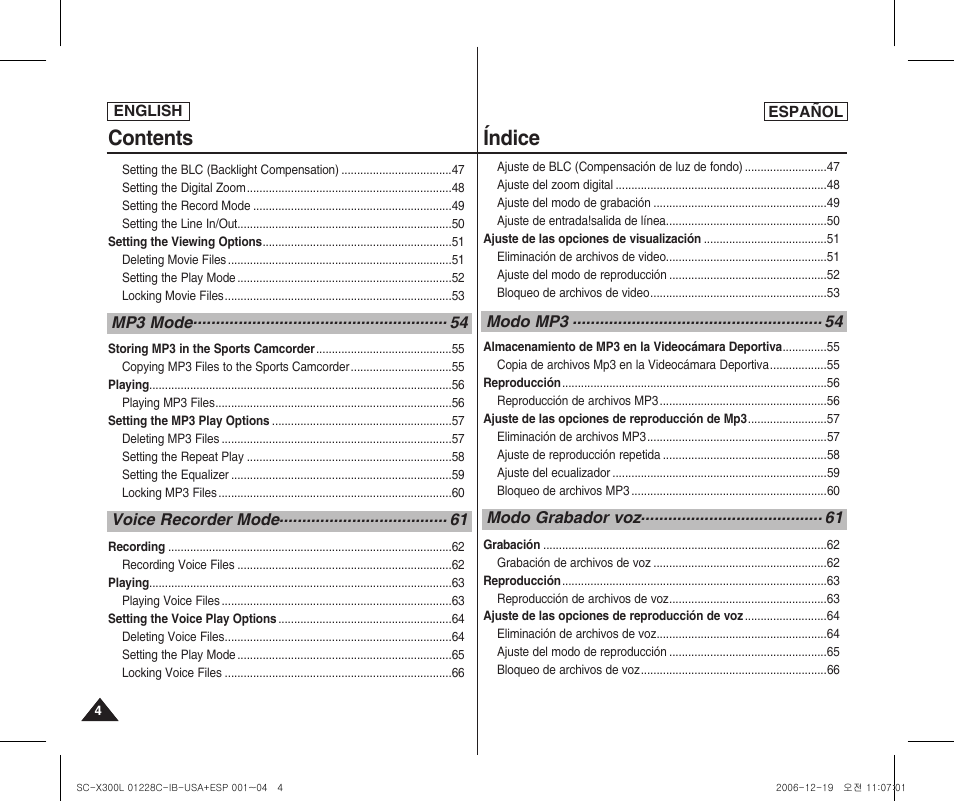 Samsung SC-X300L-XAA User Manual | Page 4 / 116