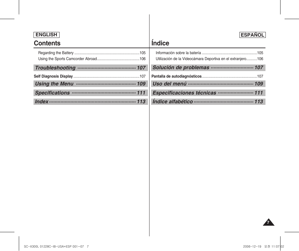 Samsung SC-X300L-XAA User Manual | Page 7 / 116