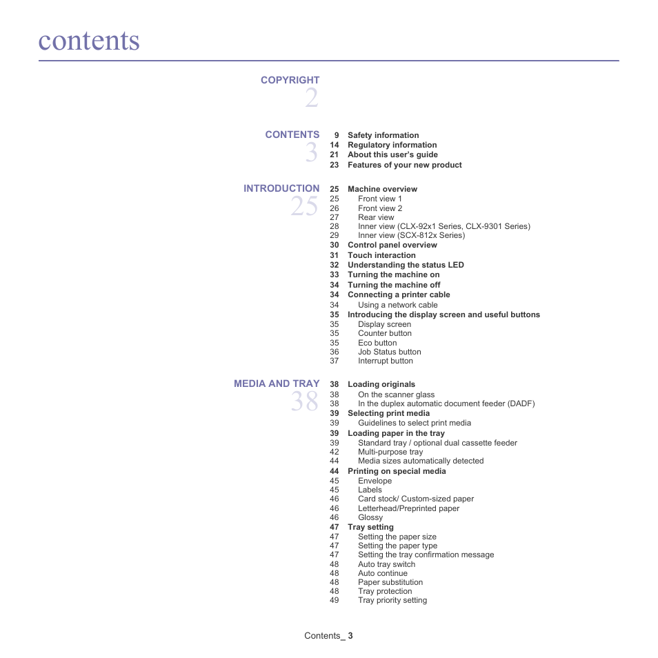 Samsung SCX-8128NA-XAA User Manual | Page 3 / 178