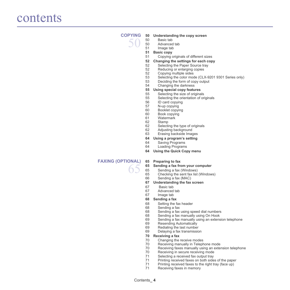 Samsung SCX-8128NA-XAA User Manual | Page 4 / 178