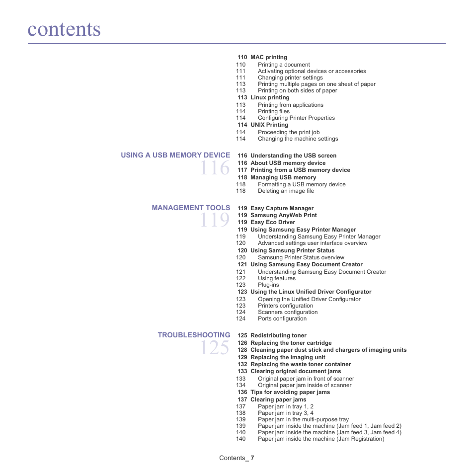 Samsung SCX-8128NA-XAA User Manual | Page 7 / 178