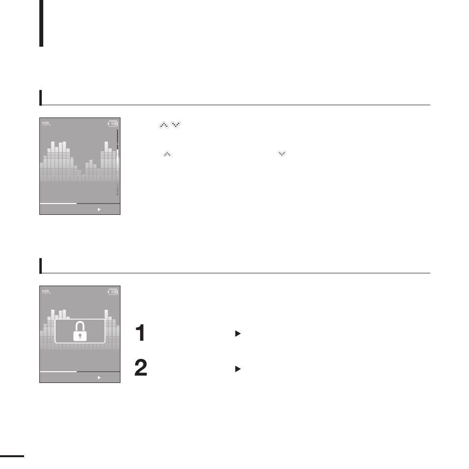 Basic use, Continued), Volume control lock function | Samsung YP-K3JAB-XAA User Manual | Page 14 / 59