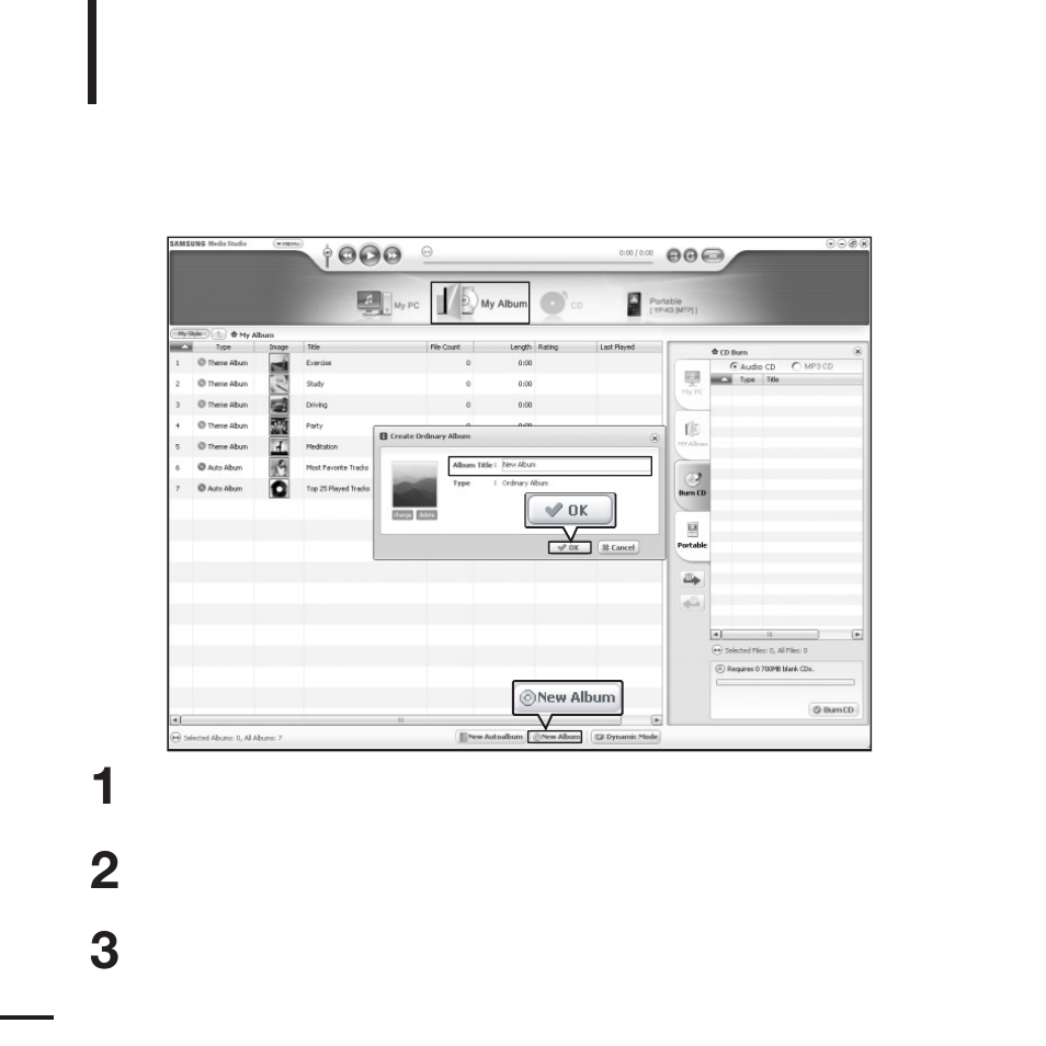 Creating a playlist using samsung media studio | Samsung YP-K3JAB-XAA User Manual | Page 26 / 59