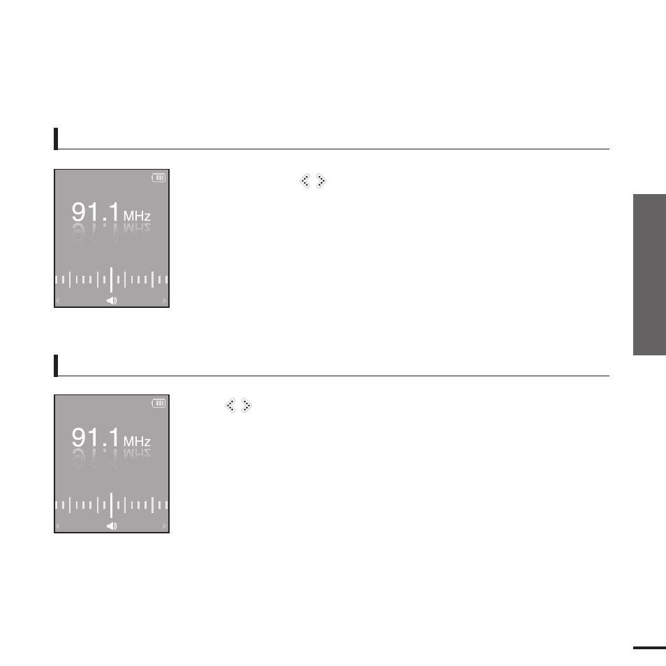 Listening to fm radio | Samsung YP-K3JAB-XAA User Manual | Page 35 / 59