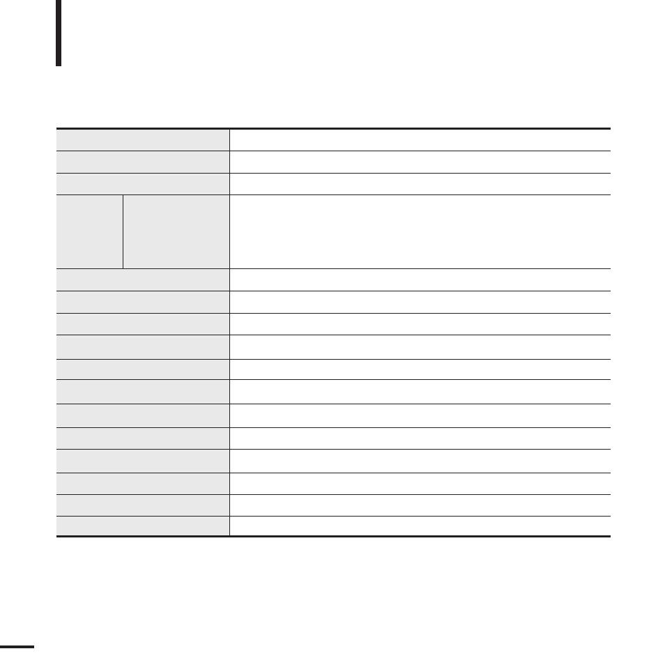 Product specifications | Samsung YP-K3JAB-XAA User Manual | Page 52 / 59