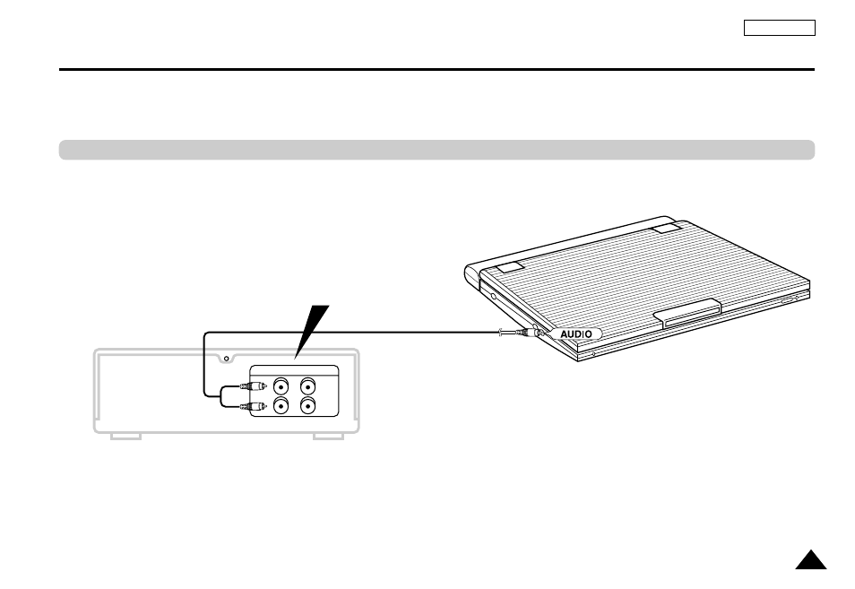 Connecting to a stereo component | Samsung DVD-L1200-XAA User Manual | Page 22 / 65