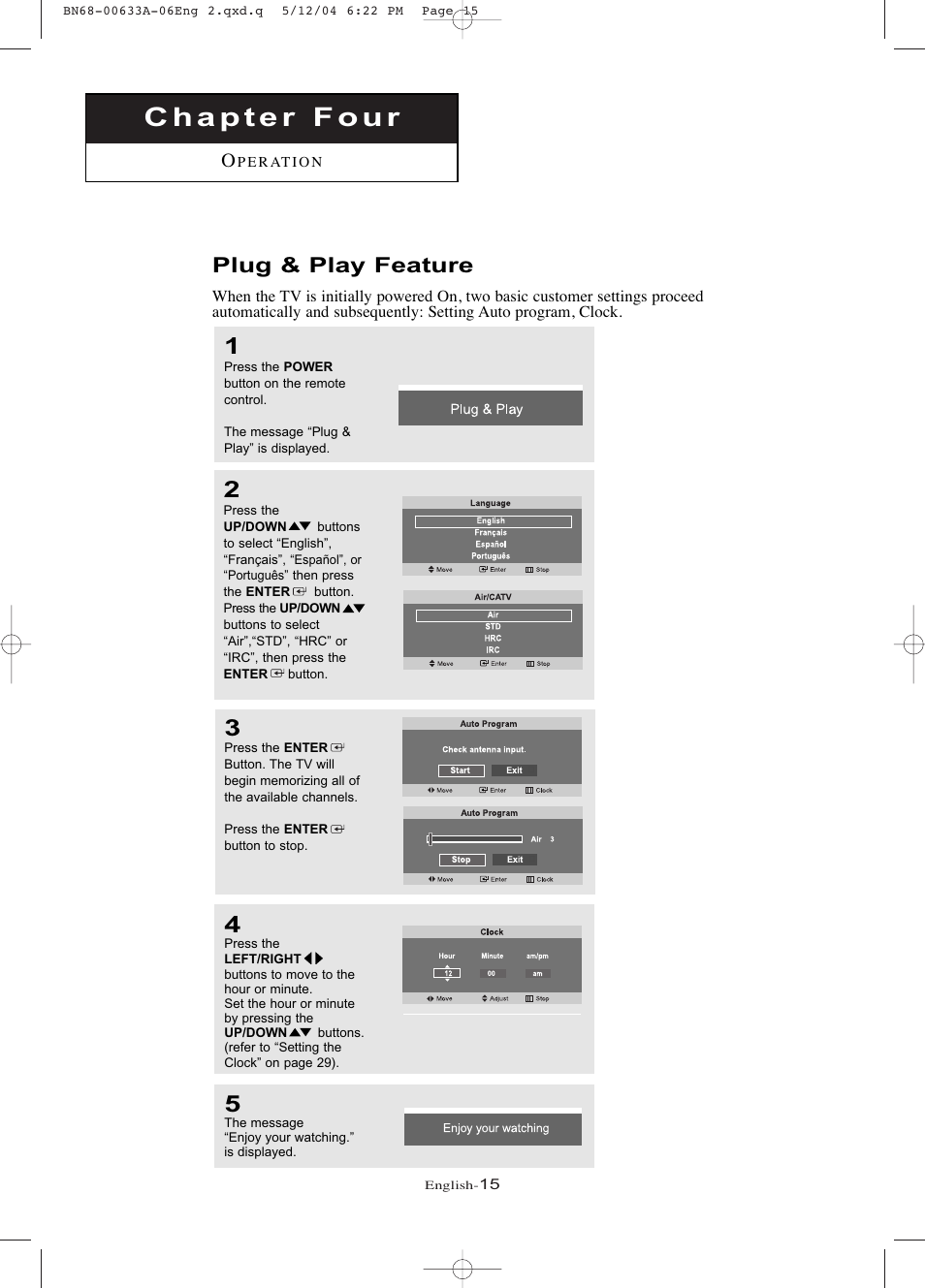 Plug & play feature | Samsung LTP1745X-XAC User Manual | Page 19 / 66