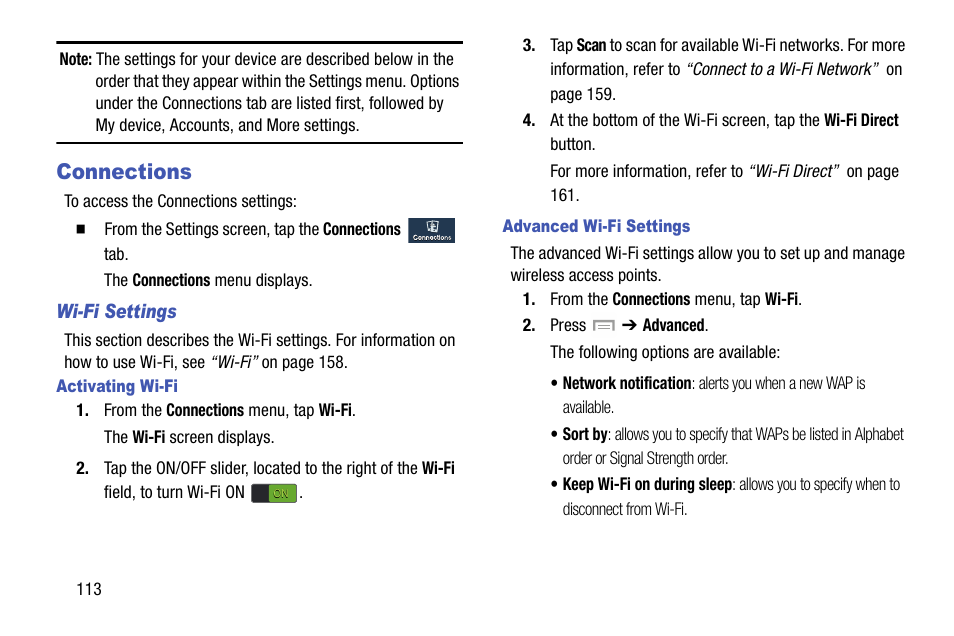 Connections | Samsung SGH-I747RWBATT User Manual | Page 120 / 239