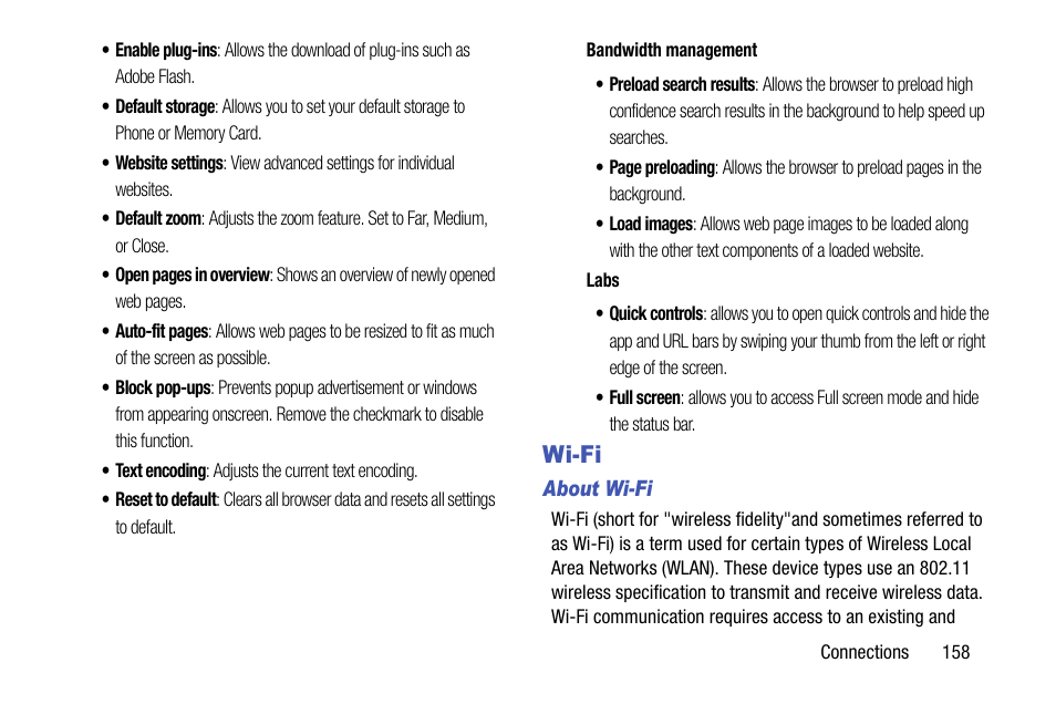 Wi-fi | Samsung SGH-I747RWBATT User Manual | Page 165 / 239