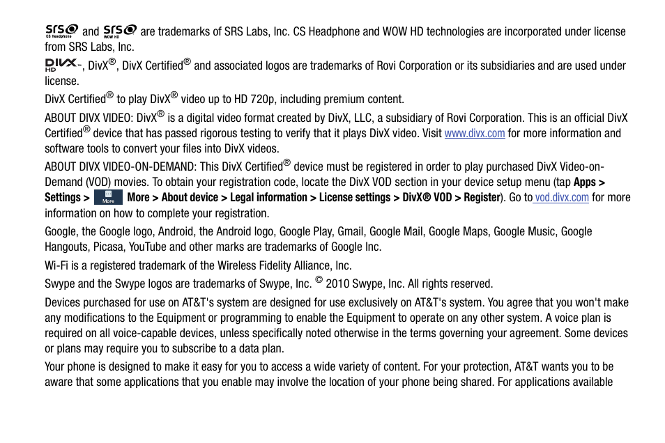 Samsung SGH-I747RWBATT User Manual | Page 6 / 239