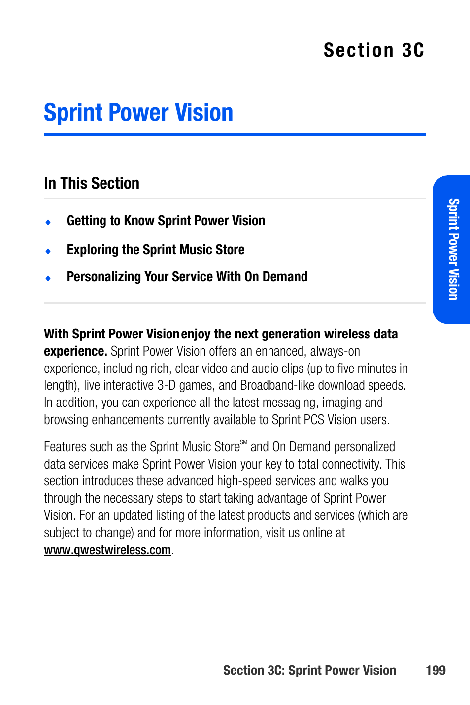 Sprint power vision, 3c. sprint power vision | Samsung SEPA920WSAQST User Manual | Page 221 / 246