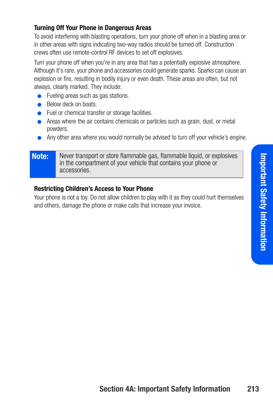 Impo rtant safety information | Samsung SEPA920WSAQST User Manual | Page 235 / 246