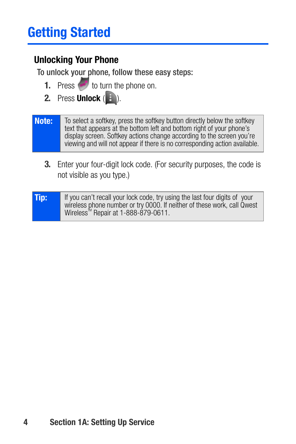 Getting started | Samsung SEPA920WSAQST User Manual | Page 26 / 246