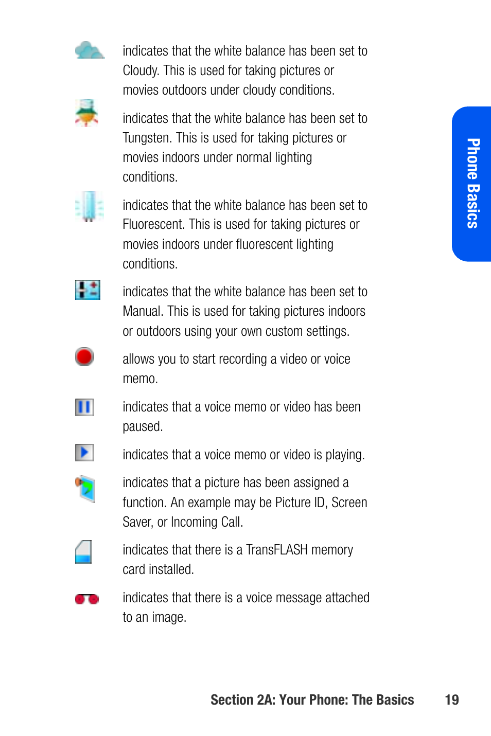 Phone basics | Samsung SEPA920WSAQST User Manual | Page 41 / 246