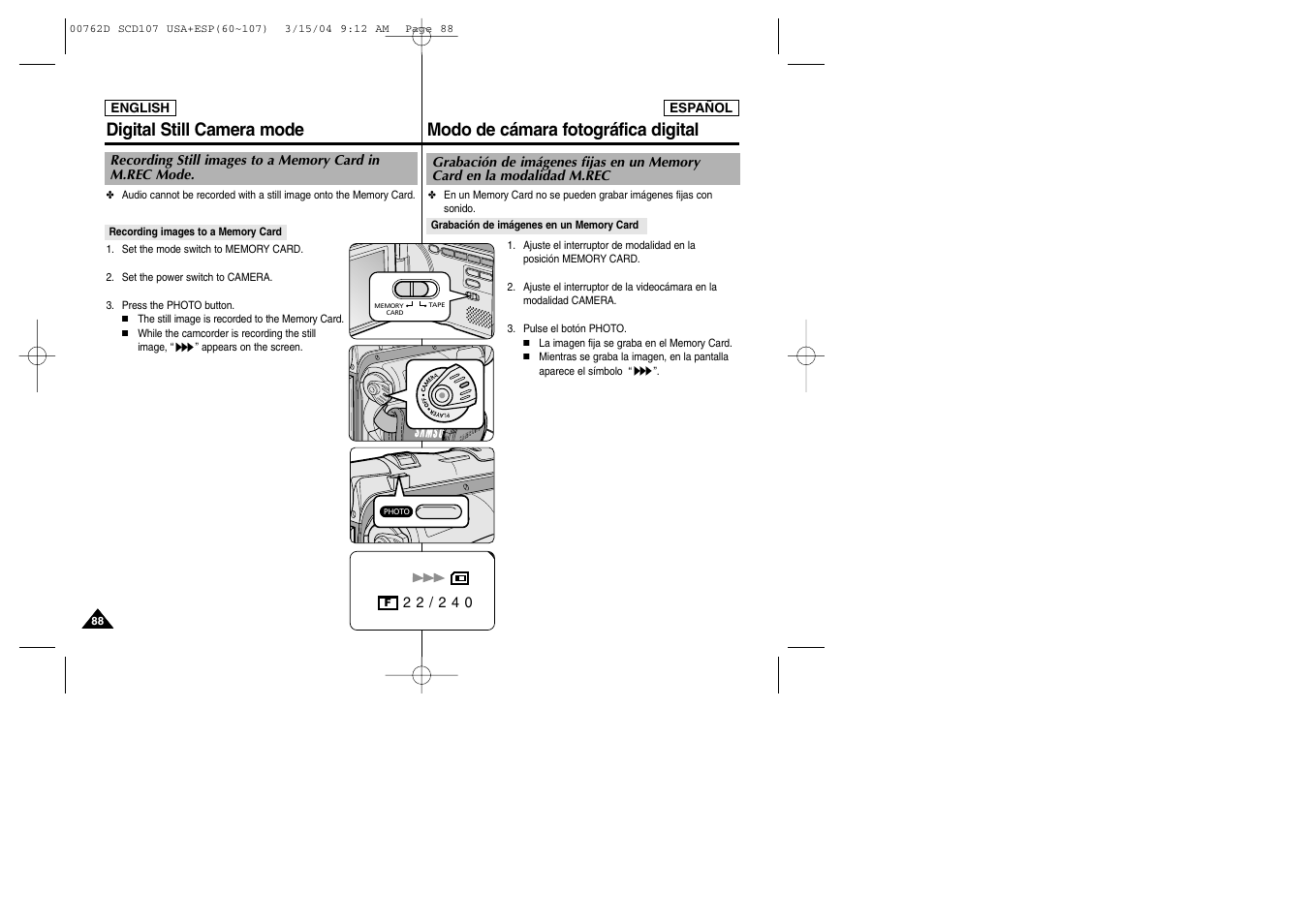 Samsung SC-D107-XAP User Manual | Page 88 / 108