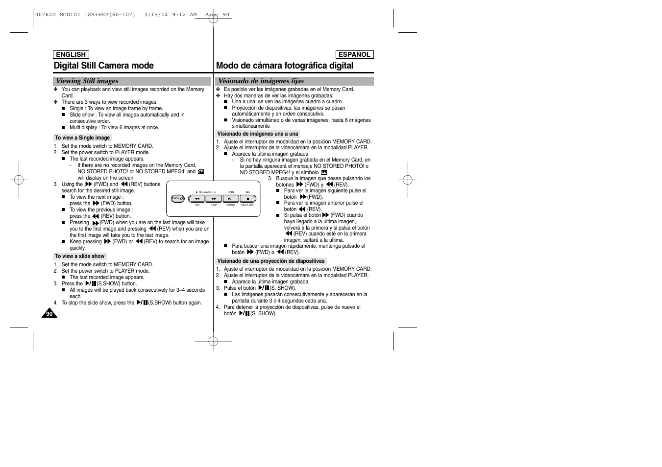 Samsung SC-D107-XAP User Manual | Page 90 / 108