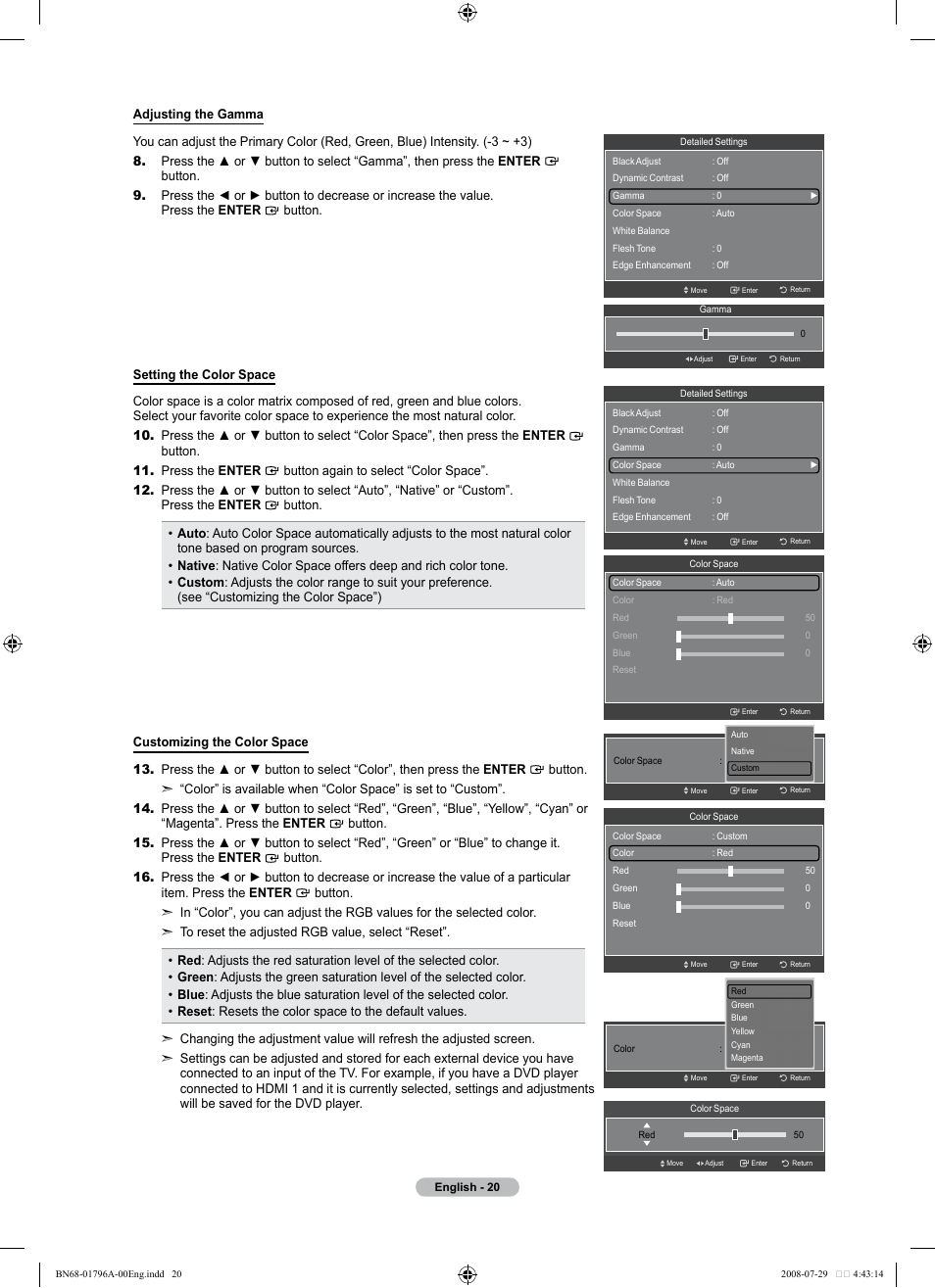 Samsung LN40A500T1FXZA User Manual | Page 22 / 85