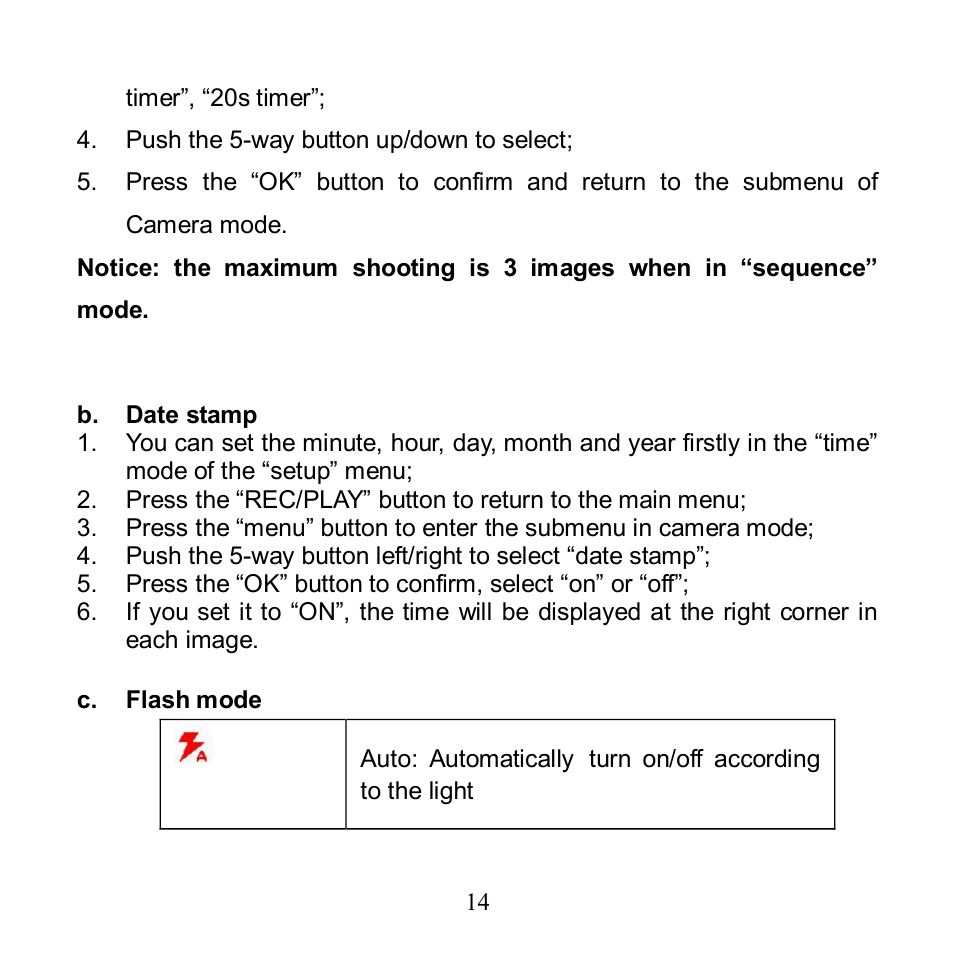 Argus Camera Argus DV 5470 User Manual | Page 15 / 38