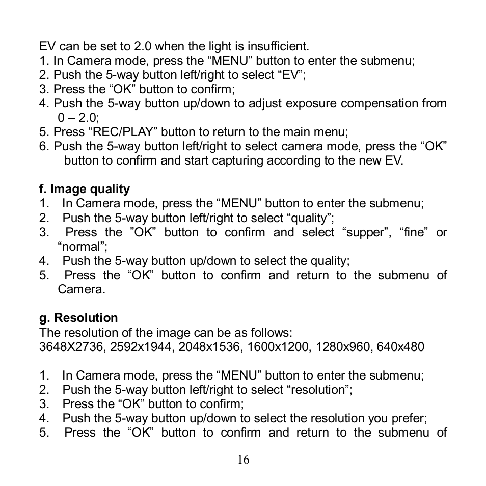 Argus Camera Argus DV 5470 User Manual | Page 17 / 38