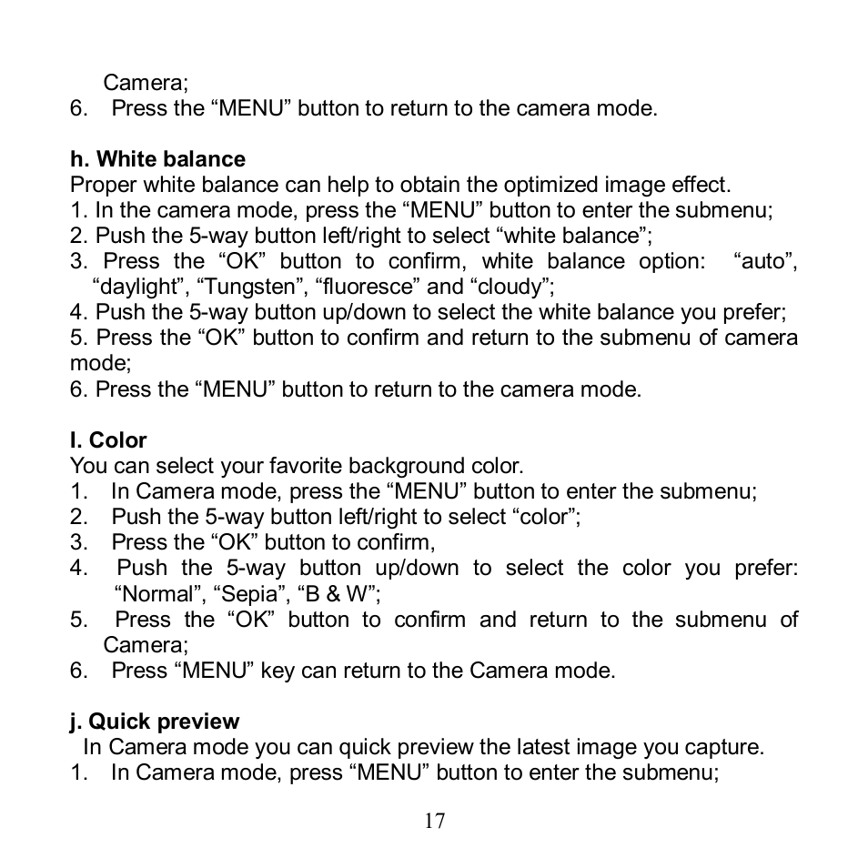 Argus Camera Argus DV 5470 User Manual | Page 18 / 38