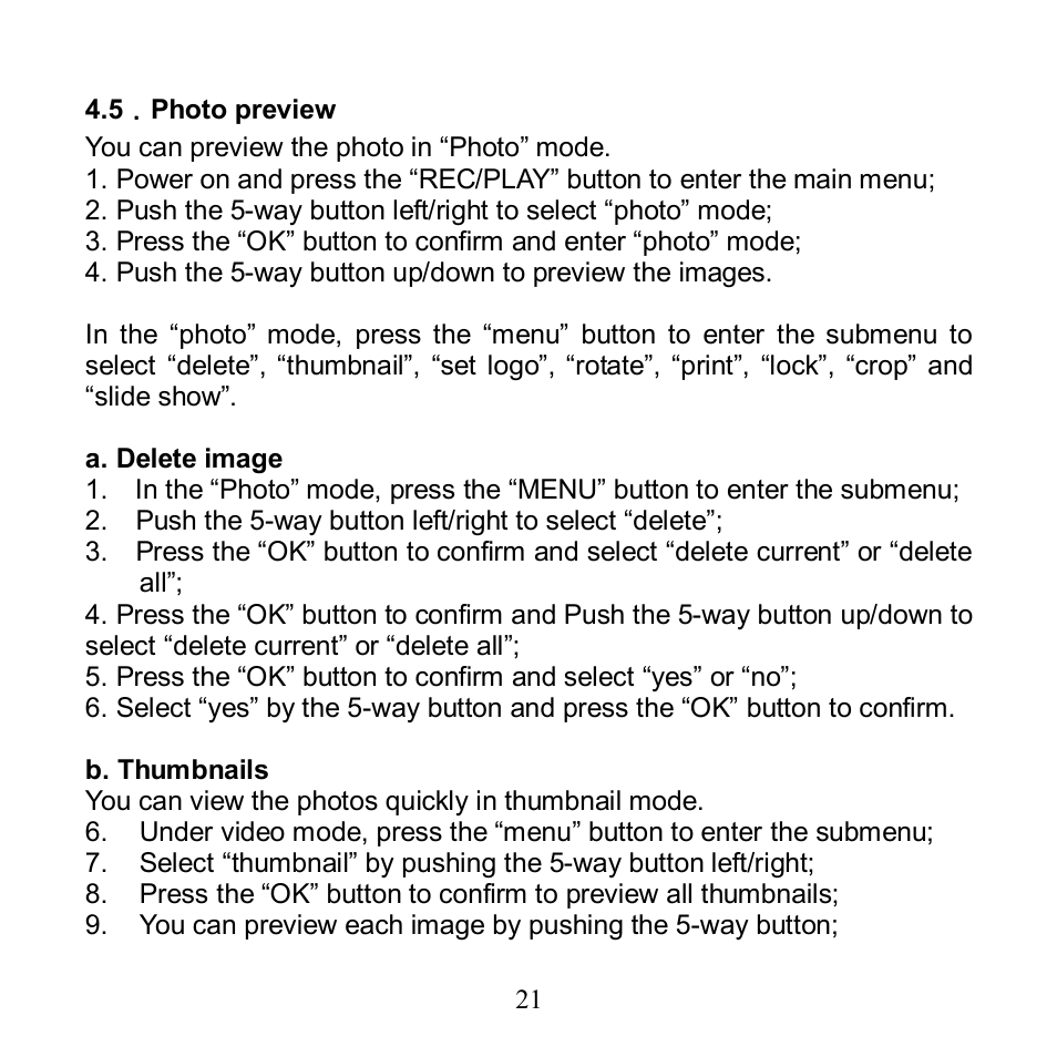 Photo preview | Argus Camera Argus DV 5470 User Manual | Page 22 / 38