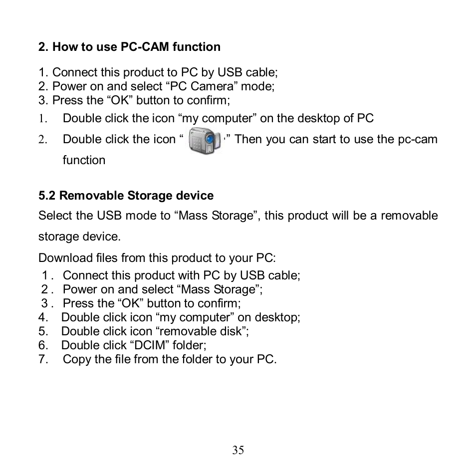 Argus Camera Argus DV 5470 User Manual | Page 36 / 38